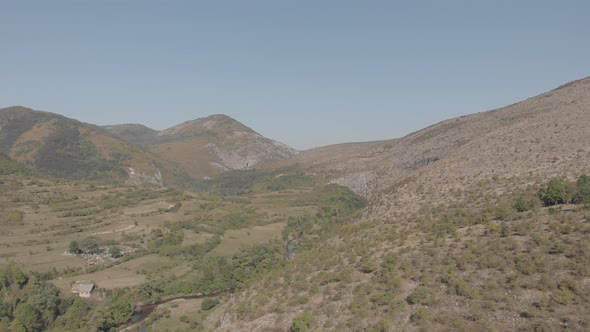 Beautiful Mountain Landscapes And Villages In Summer