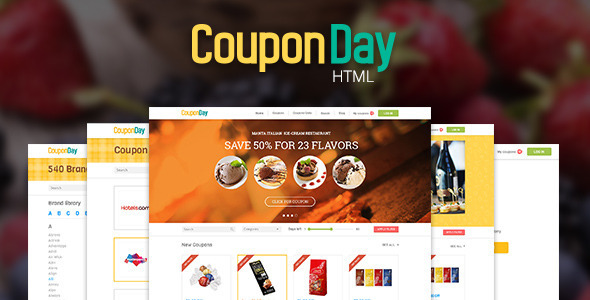 Incredible CouponDay - Clean and Premium Coupon Template