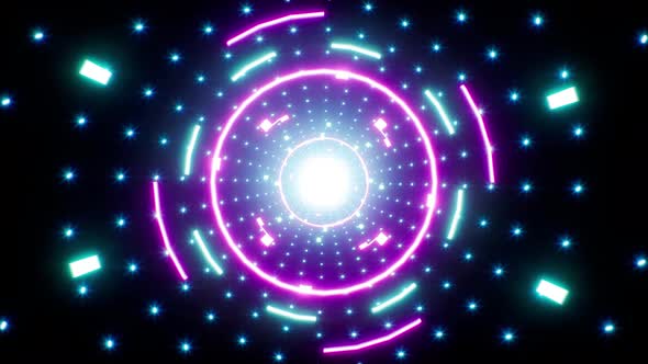 Vj Blue Glitter and Random Shapes Connection alt