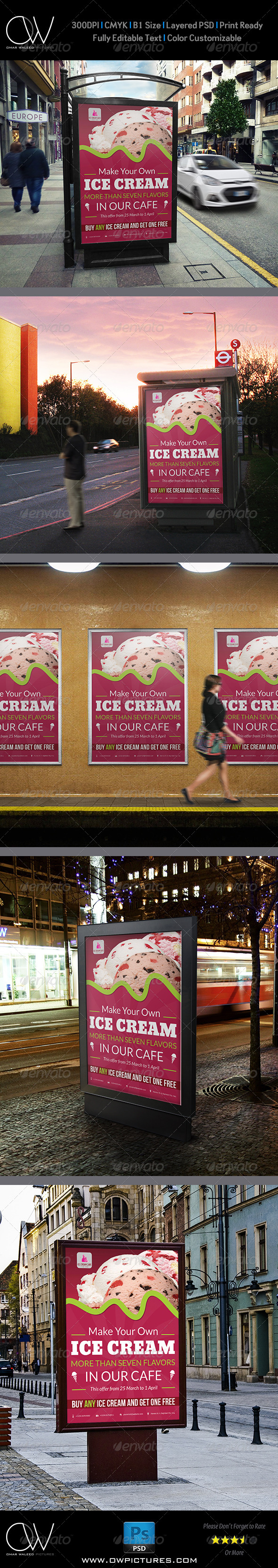 Ice Cream Poster Template