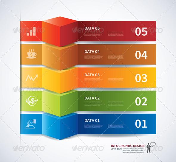 Infographics Tab Data Banner 3d By Kaisorn Graphicriver