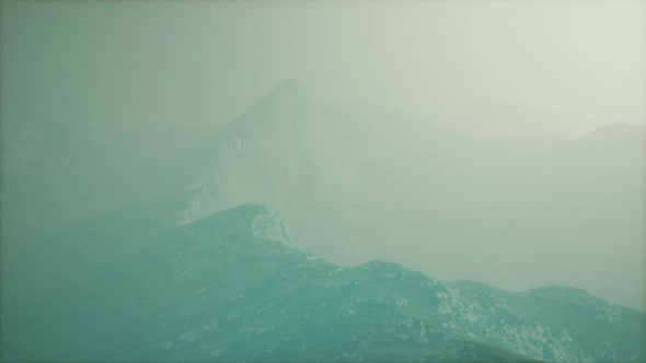 Deep Fog in Mountain of Afghanistan at Night alt