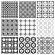 Geometric Squares Patterns by Ramcreativ | GraphicRiver