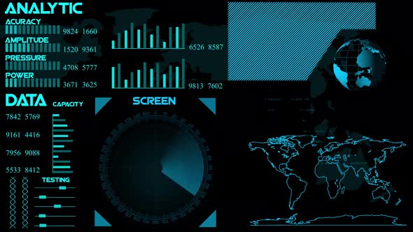 searching radar HUD screen animation. Vd 1572