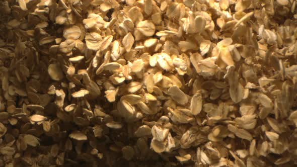 Oats Are Tossed In The Air In Slow Motion alt