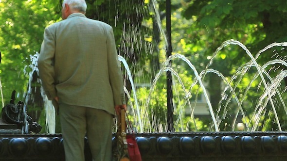 Man at the Fountain