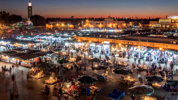 Jemaa el-Fnaa (Jamaa El Fna) Square and Market Place in Marrakesh's Medina Quarter (Old City alt