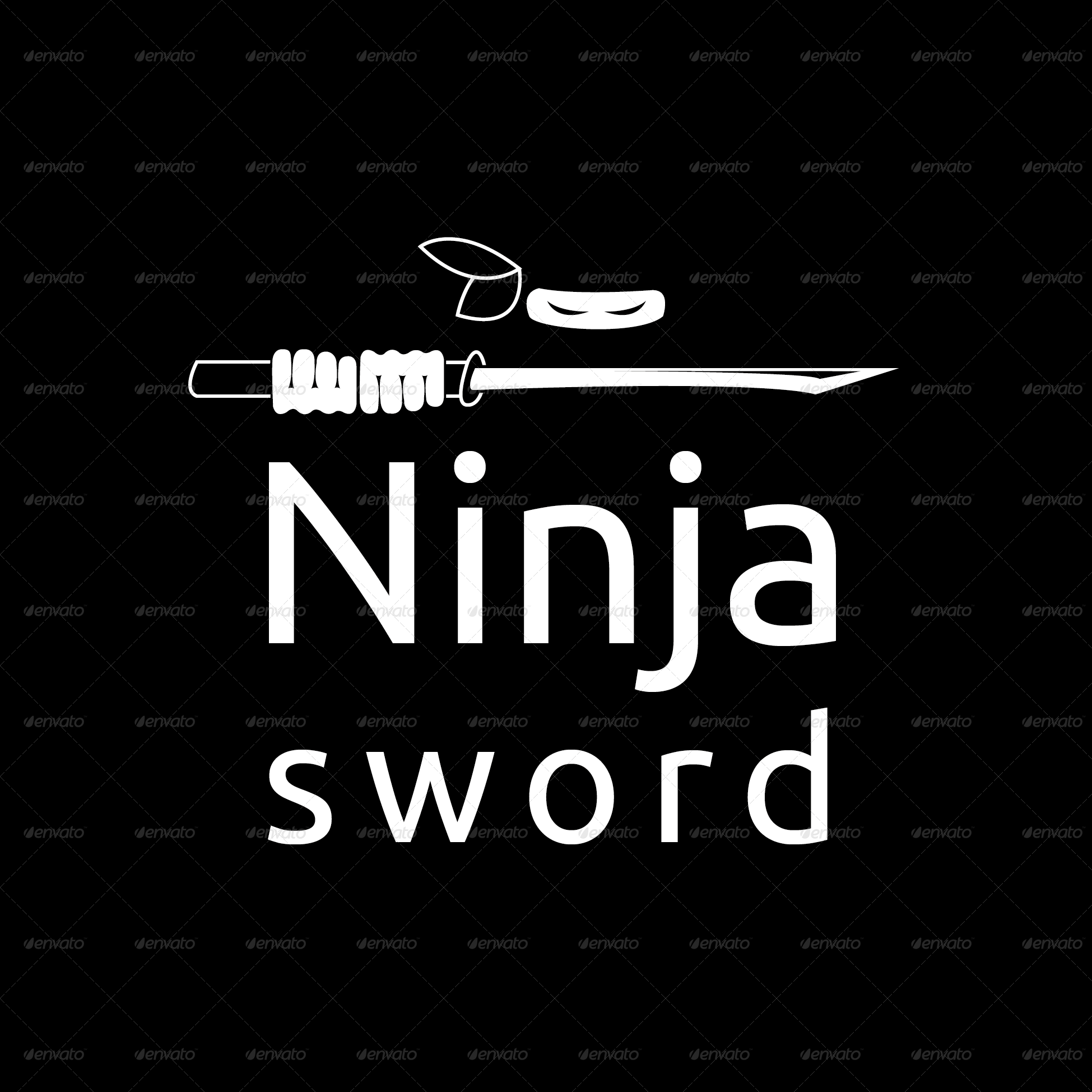 Ninja Logo Template - Set by _vectorfactory | GraphicRiver