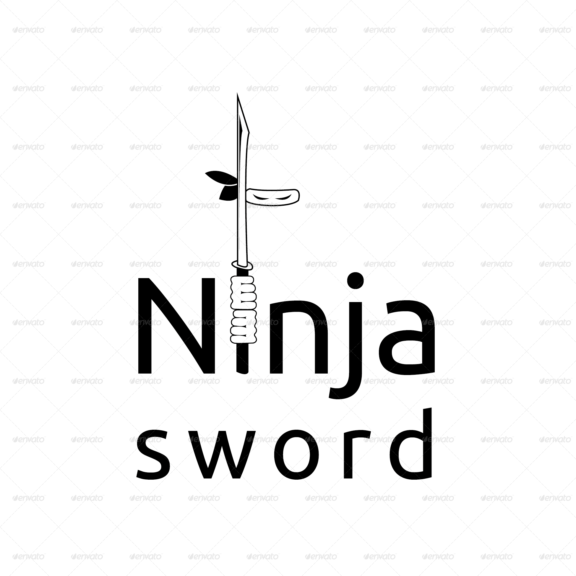 Ninja Logo Template - Set by _vectorfactory | GraphicRiver