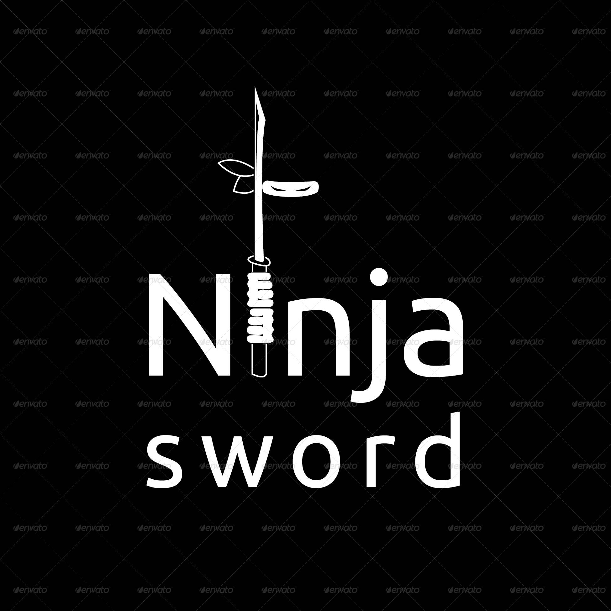 Ninja Logo Template - Set by _vectorfactory | GraphicRiver