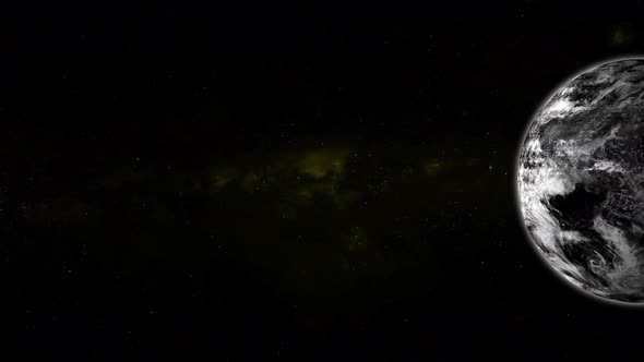 Dark High Contrast Planet Earth Rendered animation background. Vd 1136