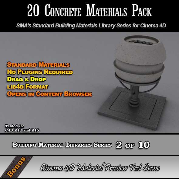 20 Standard Concrete - 3Docean 7764235