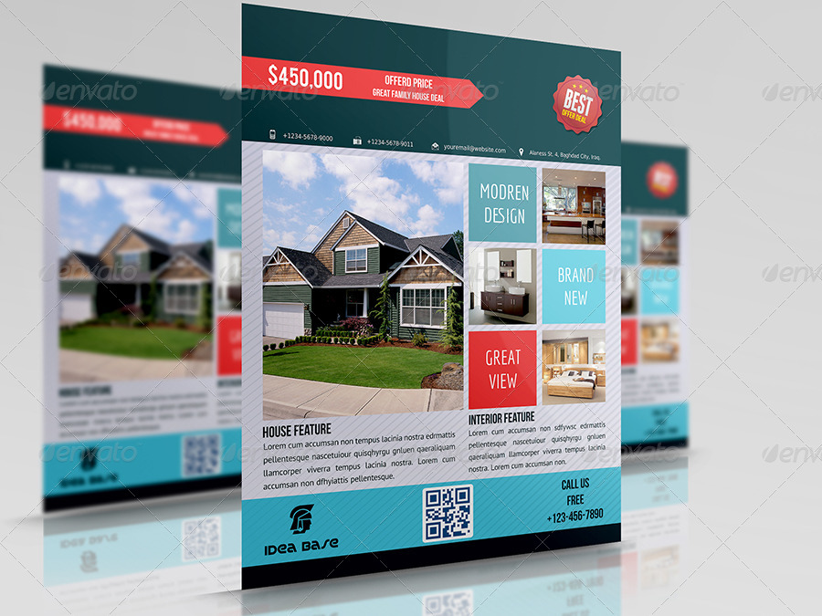 real estate flyer bundle template vol 1 by owpictures graphicriver real estate flyers for duplex