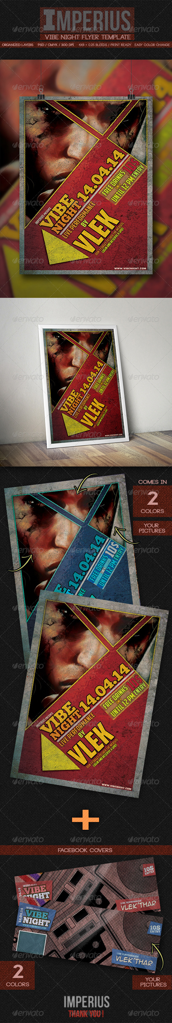Vibe Night Flyer - Flyers Print Templates