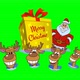 Deers And Santa With Christmas Gift - VideoHive Item for Sale