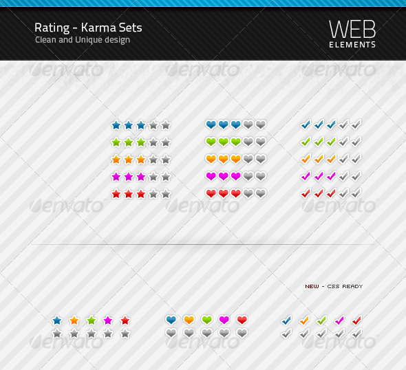 Rating / Karma sets - Miscellaneous Web Elements