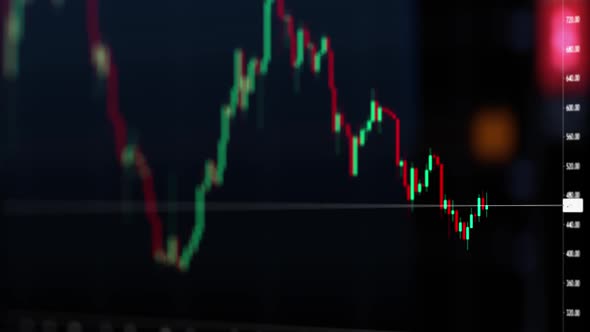 Graph of Crypto Currency Online. Quotes of Eth and Btc at Stock Exchange. Stock Exchange Market alt