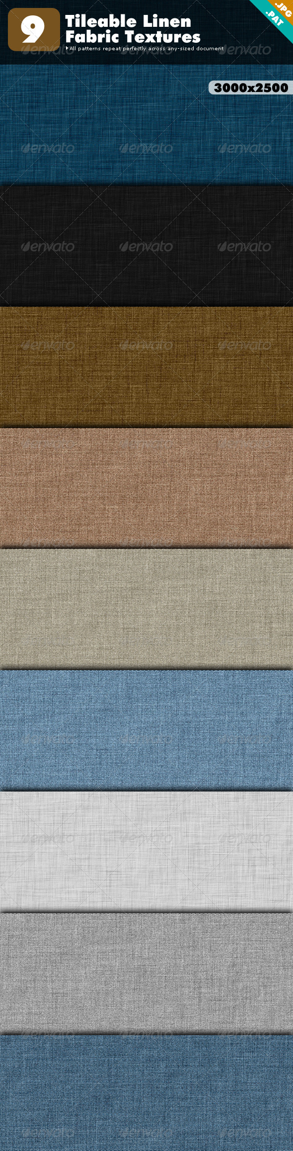 Tileable Linen Fabric Textures - Fabric Textures