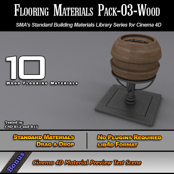 Flooring Materials Pack-03-Wood - 3Docean 7772602