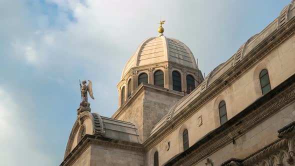 Time Lapse - St James Cathedral, Sibenik, Croatia alt