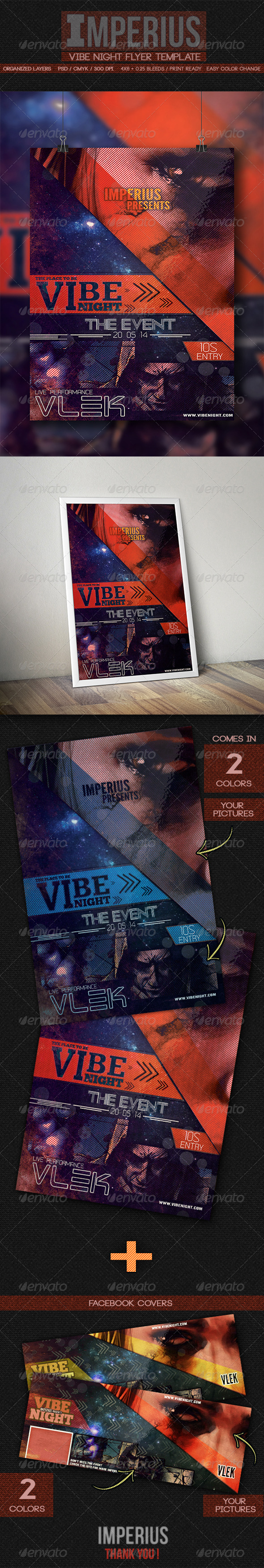 Vibe Night Flyer - Flyers Print Templates