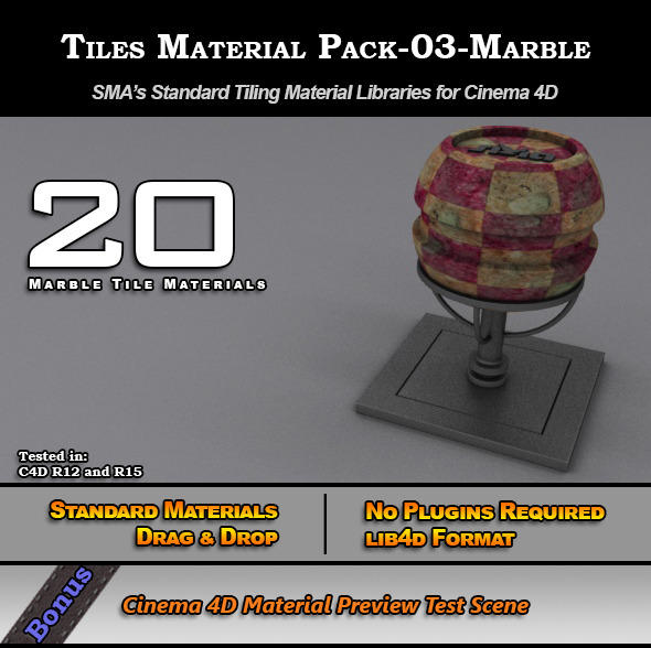 Standard Tiles Material - 3Docean 7773576