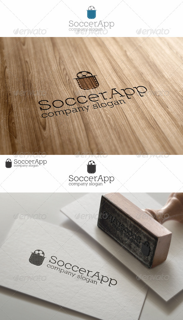 Pocket Soccer App Logo - Objects Logo Templates