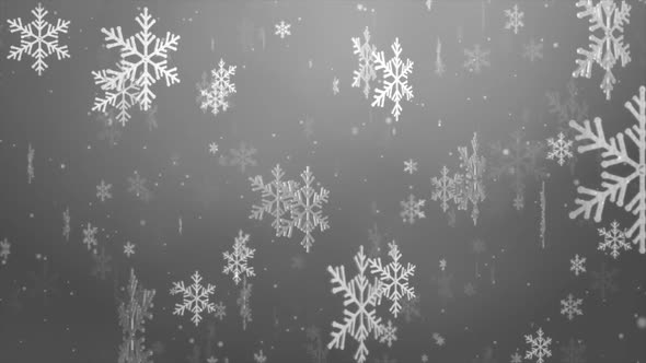 Flying snowflakes on a light White. Winter Abstract Falling snow. alt
