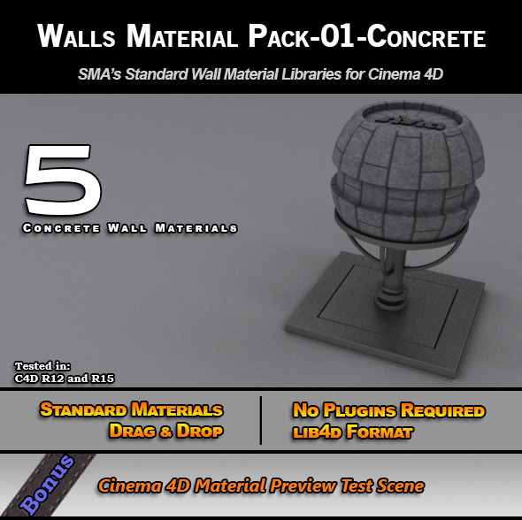 Standard Walls Material - 3Docean 7778149