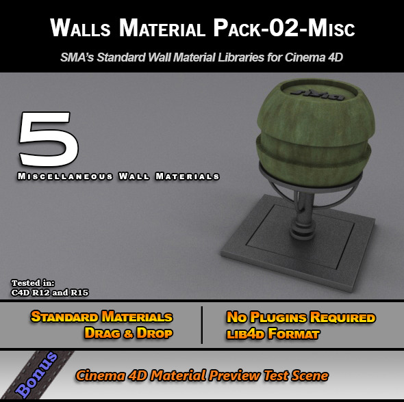 Standard Walls Material - 3Docean 7778154