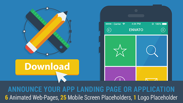 Mobile App Landing - VideoHive 7578972