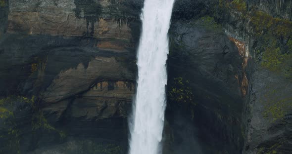 Close Up Haifoss Waterfall Fall Movement Iceland Highland alt
