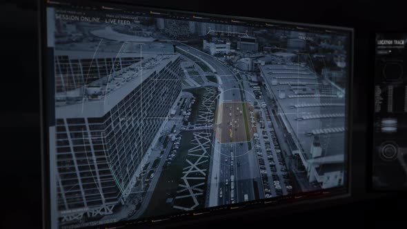 Tracking Down the Location of The Suspect. The Car was Identified on Highway. alt