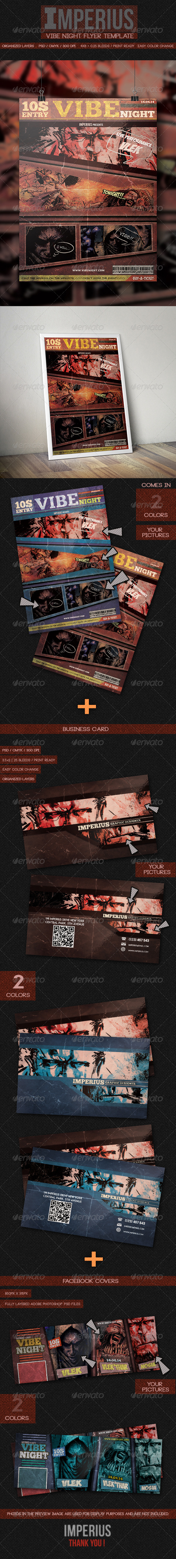 Vibe Night Flyer - Flyers Print Templates