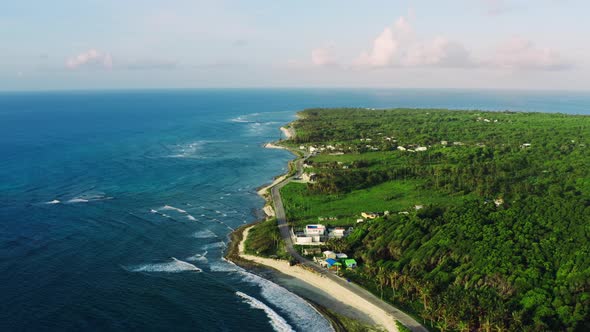 Aerial View San Andres Colombia alt