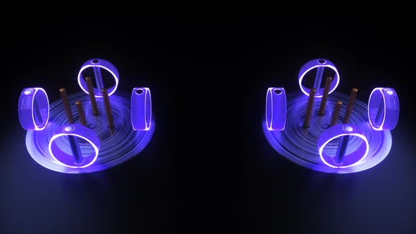 3d Tubes Beauty Glow Rotate