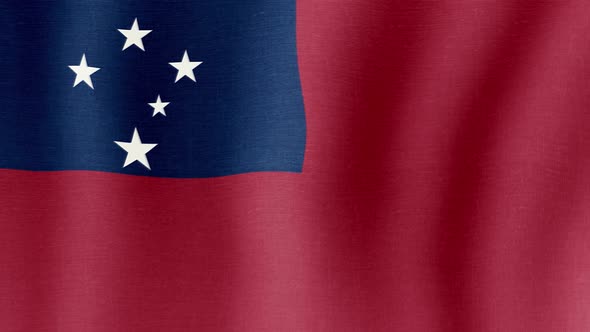 The National Flag of Samoa