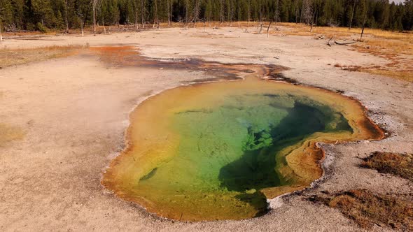 Geothermal landscapes of Yellowstone National Park alt