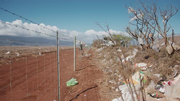 Ugly View of Human Waste Flying on the Wind World Ecology Disaster Hawaii alt