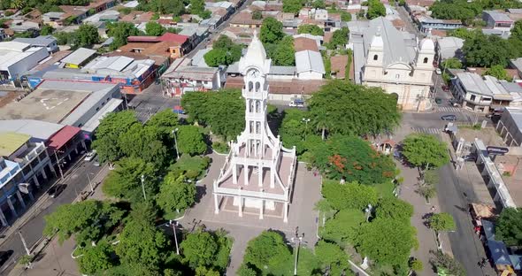 El Salvador San Vicente main plaza