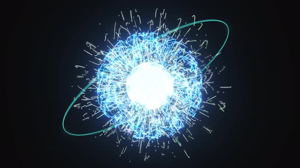 Luminous particles, moving particles., Motion Graphics | VideoHive