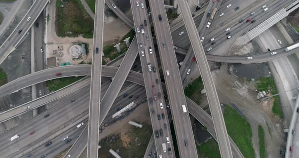 This video is about a birds eye view of rush hour traffic on major freeway in Houston. This video wa alt