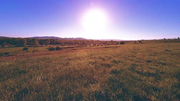  UHD Mountain Meadow Timelapse at the Summer. Clouds, Trees, Green Grass and Sun Rays Movement. alt