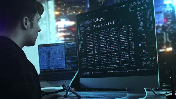 Futuristic Cyber Crime Computer Hacker alt