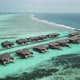 Drone Video of Exotic Turquoise Paradise and Water Villa Bungalows Maldives - VideoHive Item for Sale