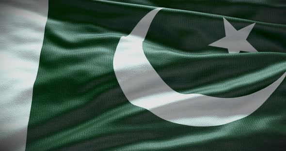 Pakistan waving flag loop 4K alt