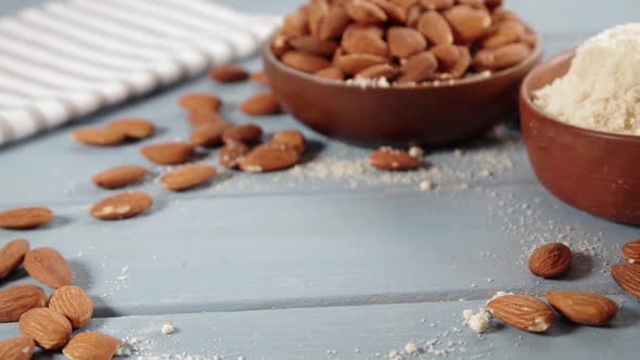 Almond flour with whole nuts