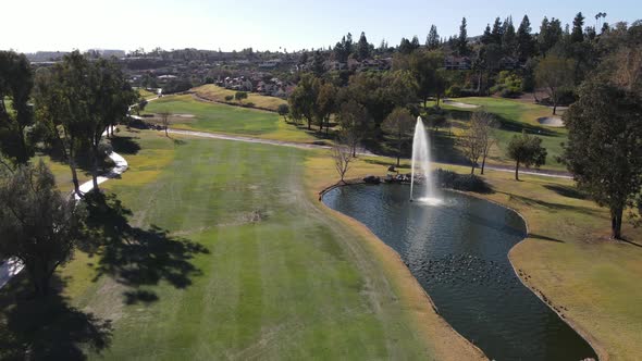 Aerial View of Golf in Green Valley