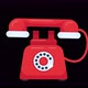 Animation of ringing old fashioned red telephone. - VideoHive Item for Sale