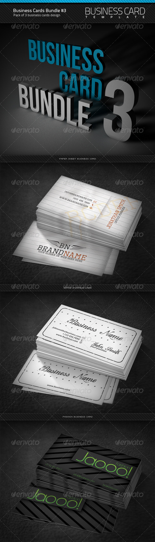 Business Cards Bundle #3 - Corporate Business Cards